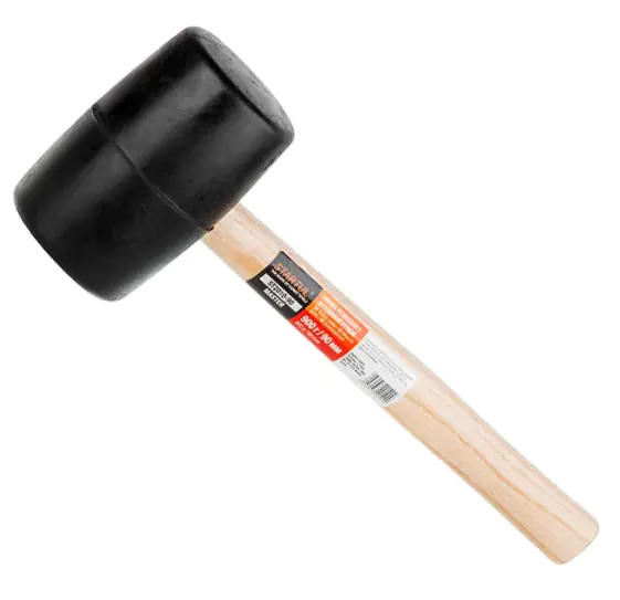 Киянка резиновая черная 900 г с деревянной ручкой Startul (ST2010-90)