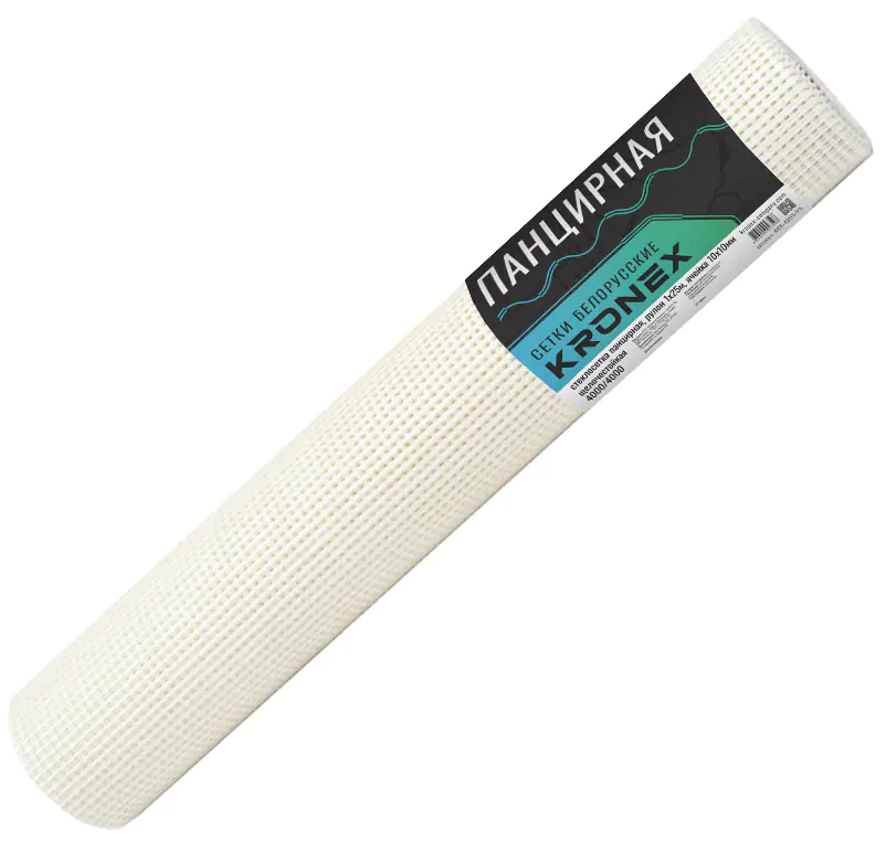 Стеклосетка панцирная армир. Kronex 1x25 м (ячейка 10х10 мм)