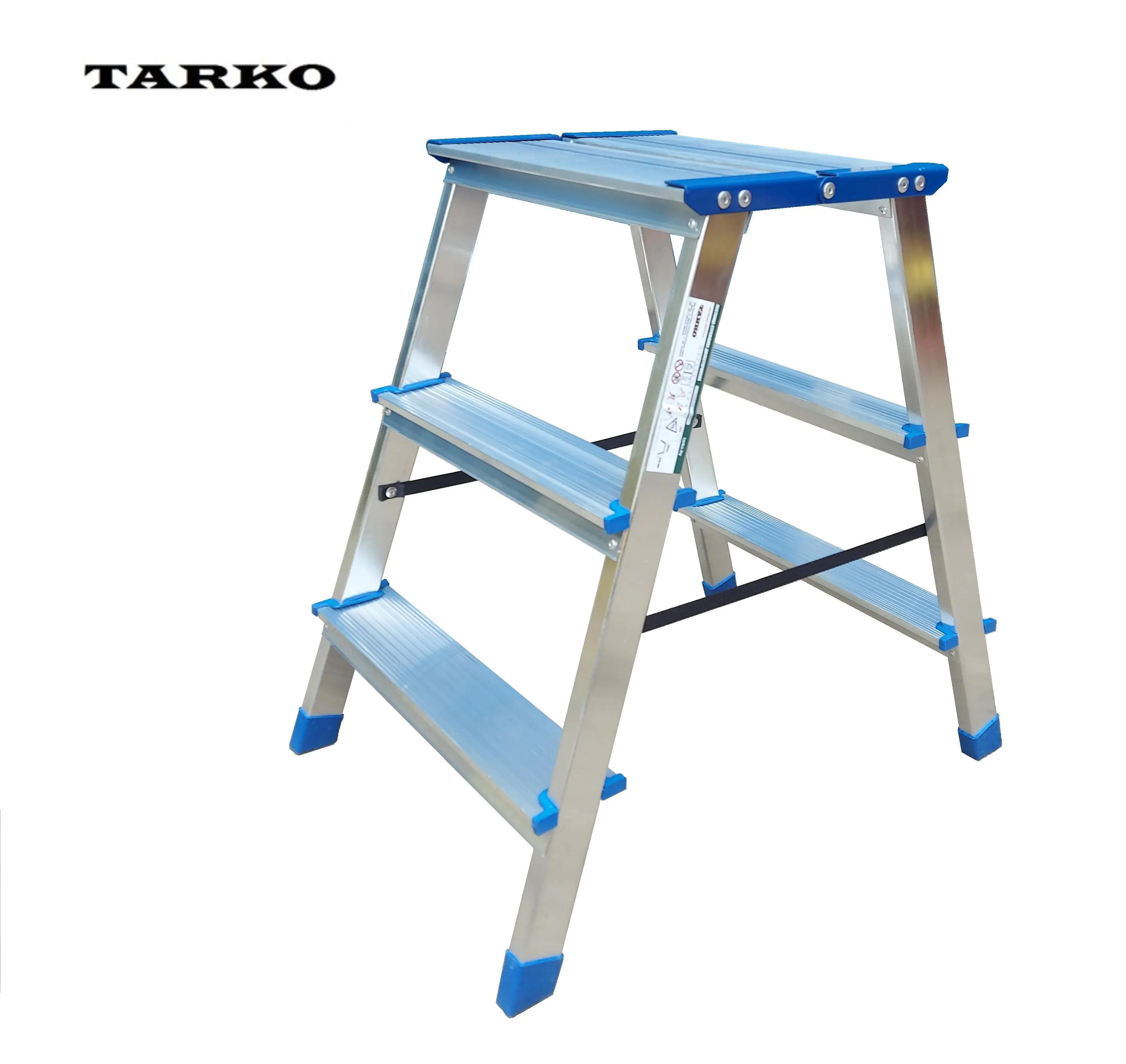 Стремянка двусторон. 67 см с увелич. площадкой (2x3 ступени) TARKO 14203