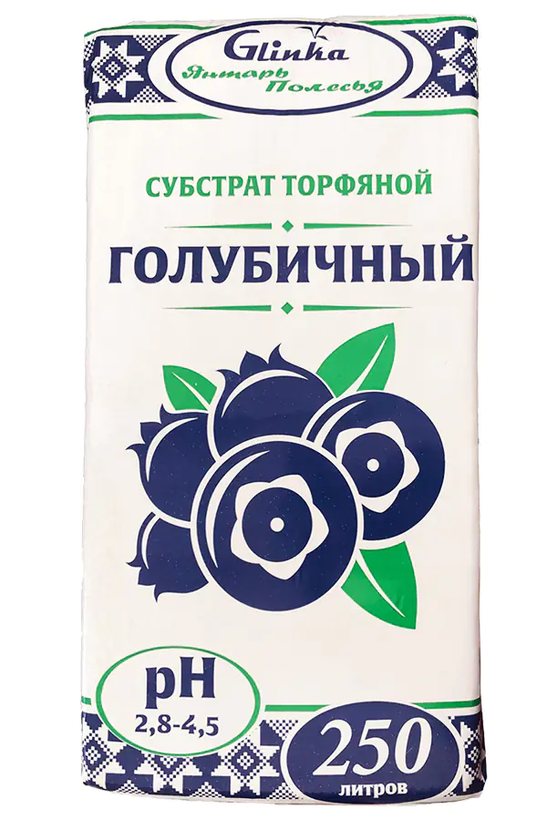 Субстрат торфяной Glinka Голубичный (pH 2,8 – 4,5) 250 л