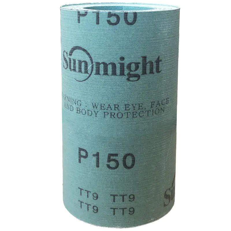 Наждачная бумага на пленке Р150, рулон 115 мм х 5 м SunMight