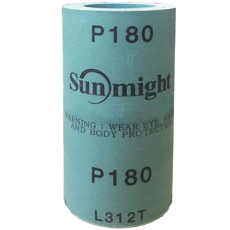 Наждачная бумага на пленке Р180, рулон 115 мм х 5 м SunMight