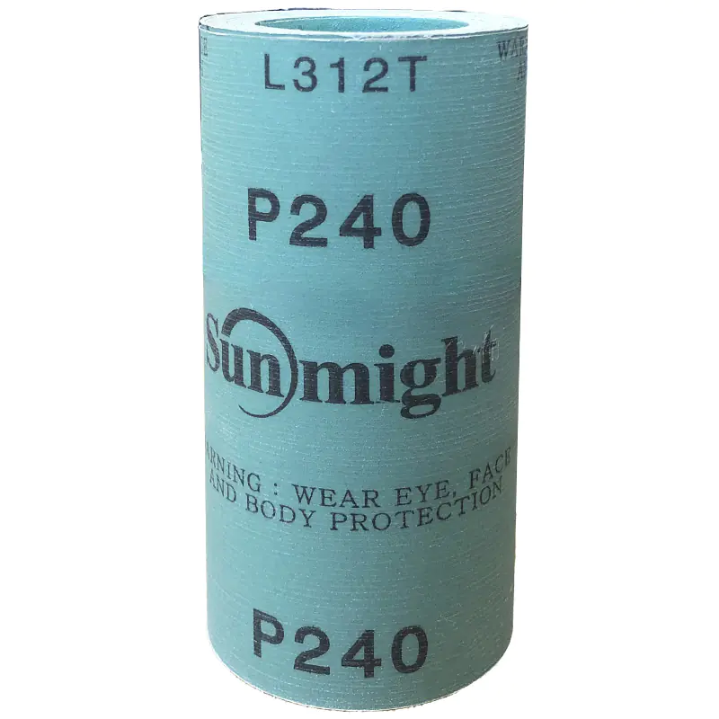 Наждачная бумага на пленке Р240, рулон 115 мм х 5 м SunMight