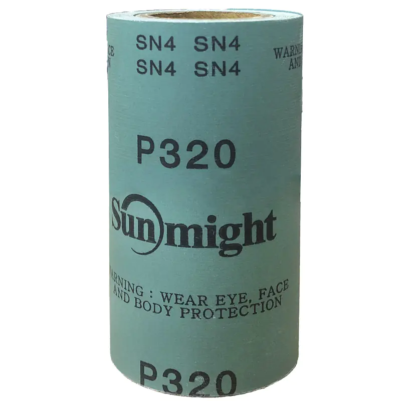 Наждачная бумага на пленке Р320, рулон 115 мм х 5 м SunMight