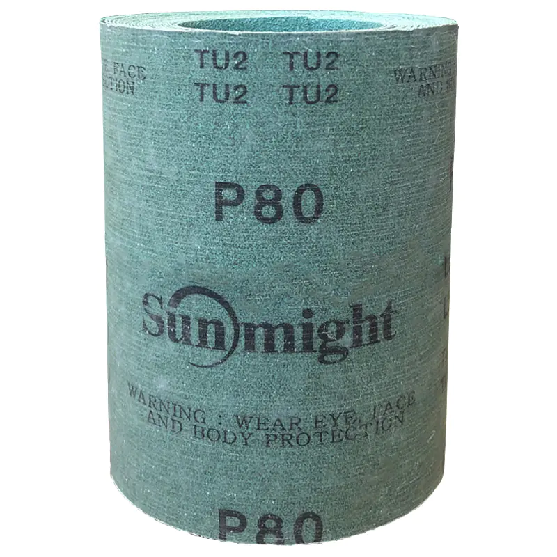 Наждачная бумага на пленке Р80, рулон 115 мм х 5 м SunMight