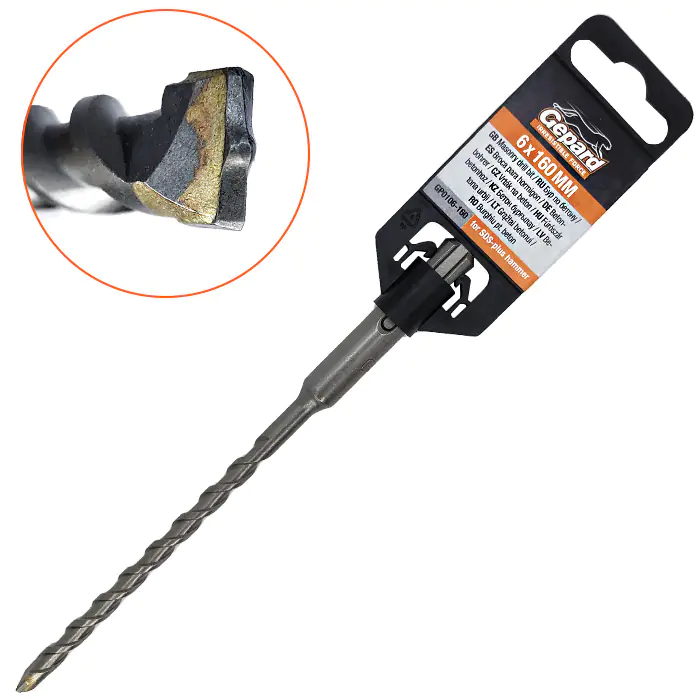 Сверло SDS-plus 6х100х160 мм Gepard (GP0106-160)