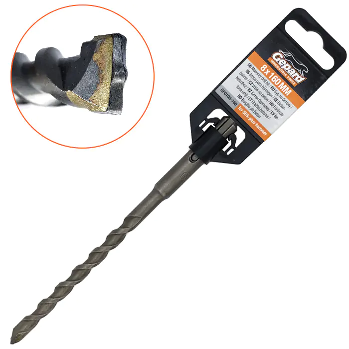 Сверло SDS-plus 8х100х160 мм Gepard (GP0108-160)