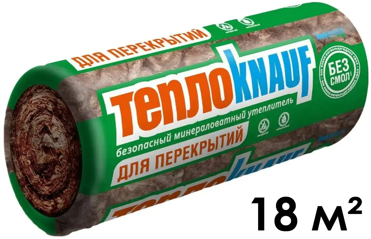 ТеплоKNAUF TR 040 Aquastatik Теплорулон 50 мм (в рулоне 18 м²)