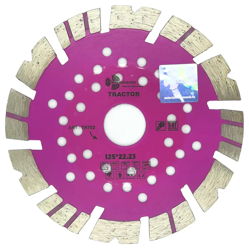 Диск алмазный отрезной 125х22,2 мм Trio-diamond Tractor (TR702)