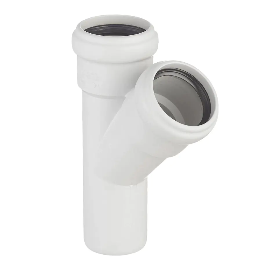 Тройник для бесшумной канализации 58/58х45º Ostendorf Skolan