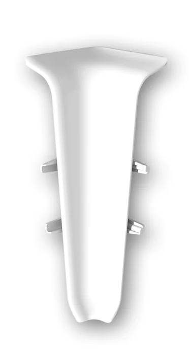 Угол внутренний для плинтуса Идеал Деконика 70 мм (001, белый)