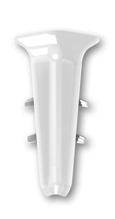 Угол внутренний для плинтуса Идеал Деконика 70 мм (001-G, белый глянцевый)