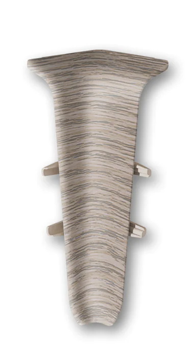 Угол внутренний для плинтуса Идеал Деконика 70 мм (215, дуб снежный)