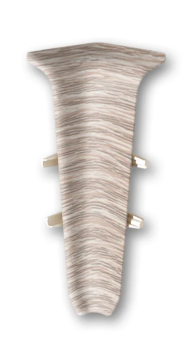 Угол внутренний для плинтуса Идеал Деконика 70 мм (229, дуб латте)