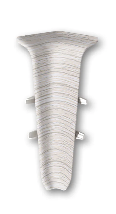 Угол внутренний для плинтуса Идеал Деконика 70 мм (253, ясень серый)