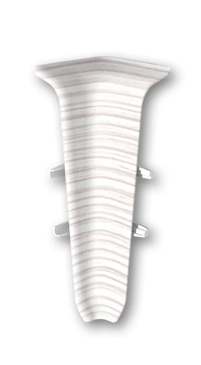 Угол внутренний для плинтуса Идеал Деконика 70 мм (255, ясень бьянко)