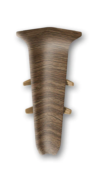 Угол внутренний для плинтуса Идеал Деконика 70 мм (291, орех)