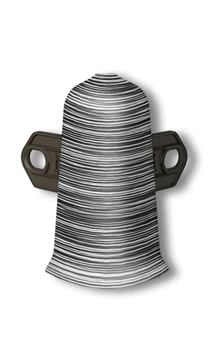 Угол наружный для плинтуса Идеал Деконика 55 мм (187, алюминий темный)