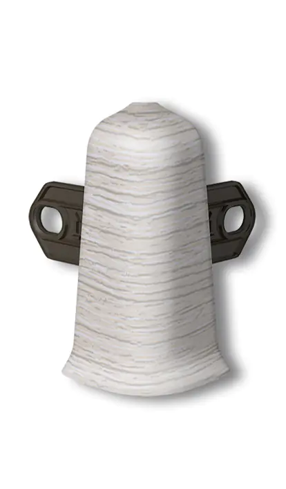 Угол наружный для плинтуса Идеал Деконика 55 мм (253, ясень серый)