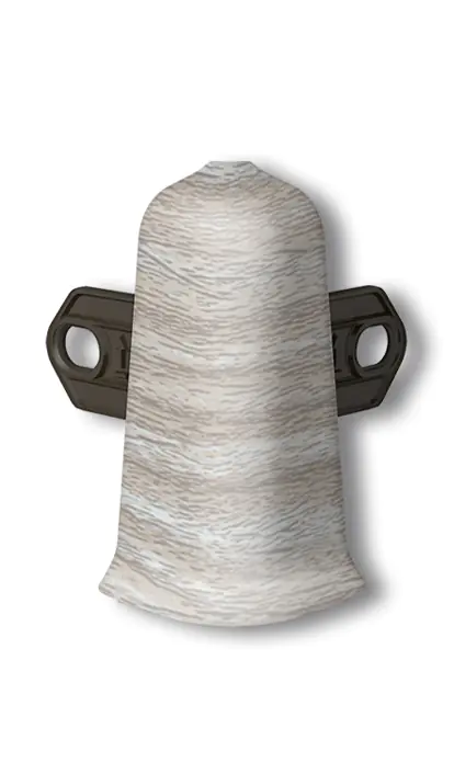 Угол наружный для плинтуса Идеал Деконика 55 мм (294, орех антик)