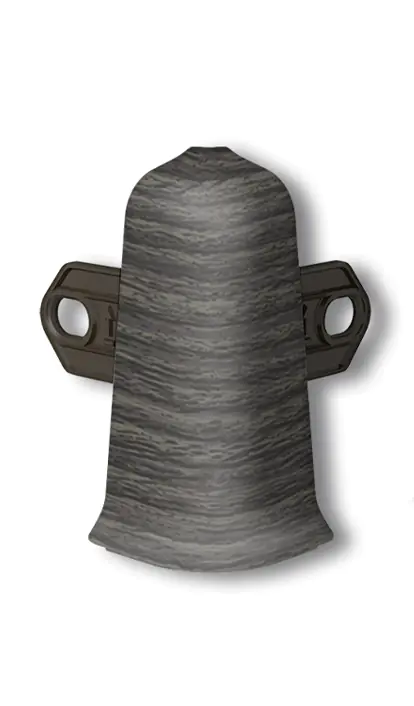 Угол наружный для плинтуса Идеал Деконика 55 мм (352, каштан серый)