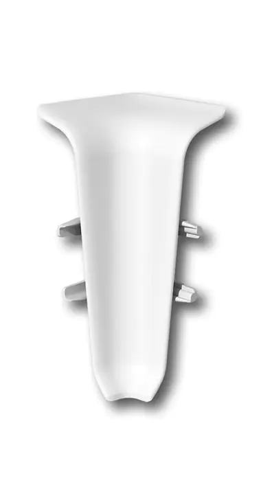 Угол внутренний для плинтуса Идеал Деконика 55 мм (001, белый)