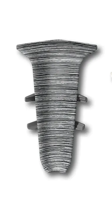 Угол внутренний для плинтуса Идеал Деконика 55 мм (187, алюминий темный)