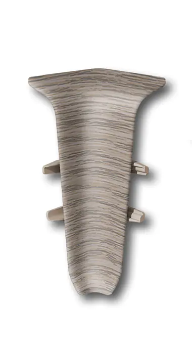 Угол внутренний для плинтуса Идеал Деконика 55 мм (215, дуб снежный)