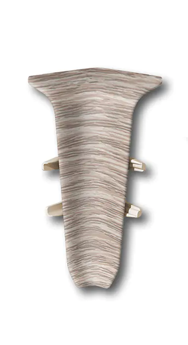 Угол внутренний для плинтуса Идеал Деконика 55 мм (229, дуб латте)