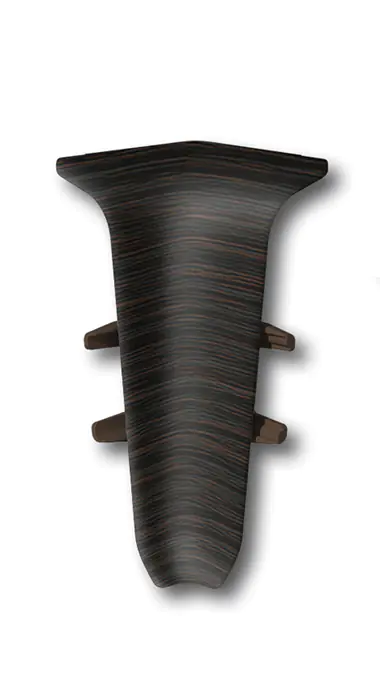 Угол внутренний для плинтуса Идеал Деконика 55 мм (303, венге темный)