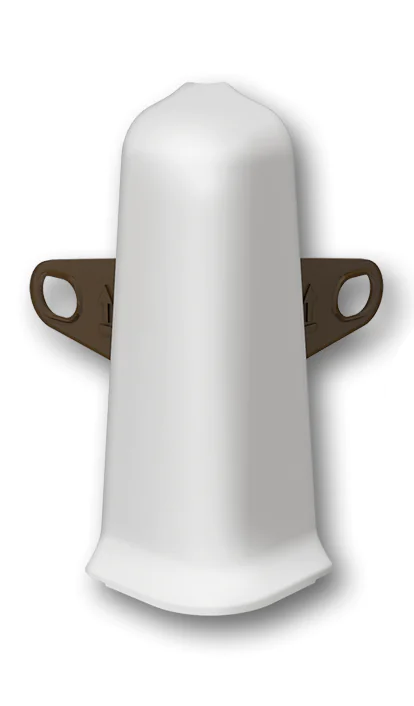 Угол наружный для плинтуса Идеал Деконика 70 мм (002, светло-серый)