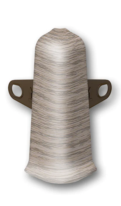 Угол наружный для плинтуса Идеал Деконика 70 мм (215, дуб снежный)