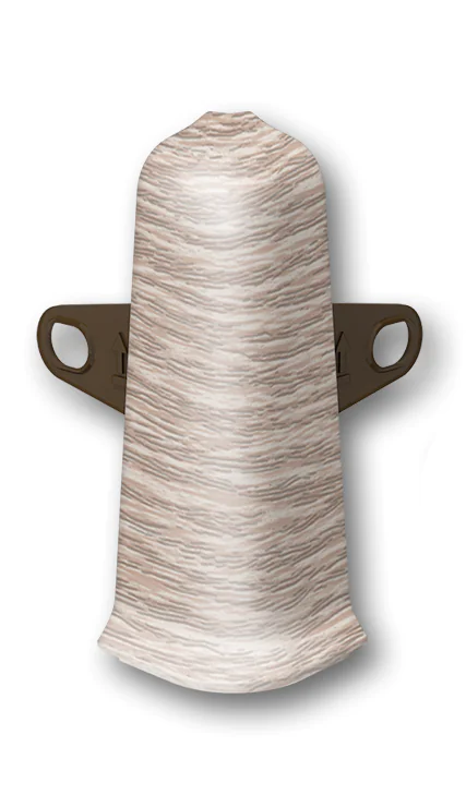 Угол наружный для плинтуса Идеал Деконика 70 мм (229, дуб латте)