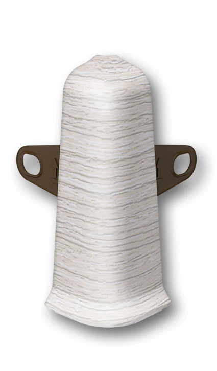 Угол наружный для плинтуса Идеал Деконика 70 мм (253, ясень серый)