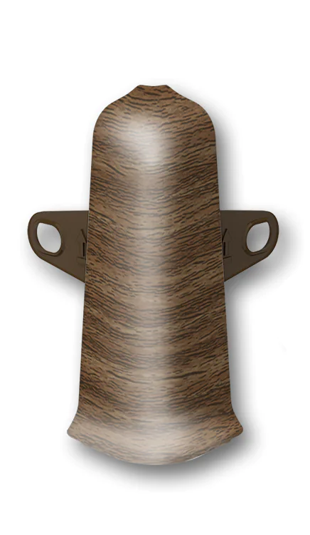 Угол наружный для плинтуса Идеал Деконика 70 мм (291, орех)