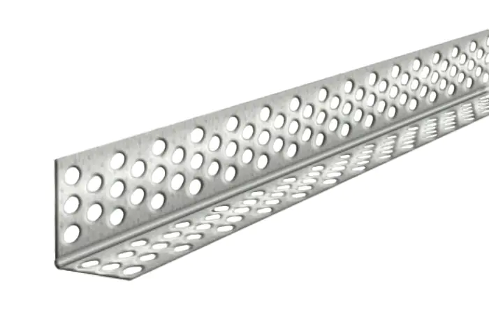 Угол алюминиевый перфорированный усиленный с тиснением 30х30 (2,5 м)