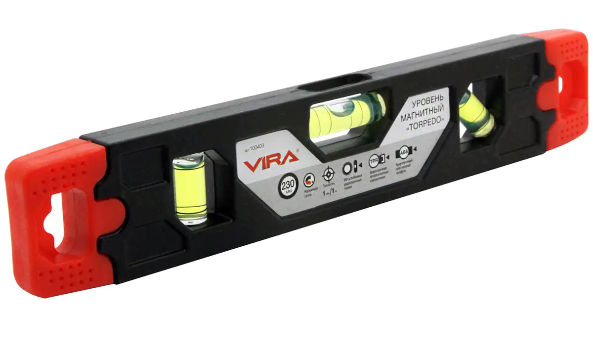 Уровень магнитный 230 мм VIRA (100408)