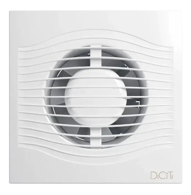 Вентилятор осевой вытяжной 100 мм DiCiTi Slim 4C с обратным клапаном