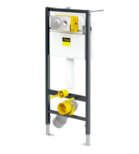 Инсталляция для унитаза Viega Prevista Dry, круглые кнопки (792855)