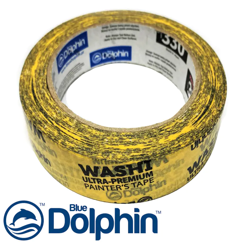 Лента малярная Blue Dolphin Washi Painters Tape Premium 48 мм х 50 м