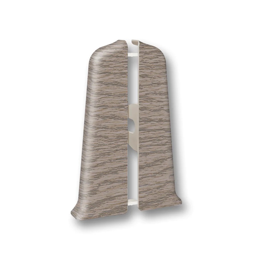 Заглушка для плинтуса Идеал Деконика 70 мм (215, дуб снежный)