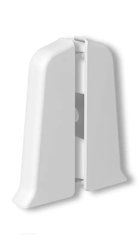 Заглушка для плинтуса Идеал Деконика 55 мм (001, белый)