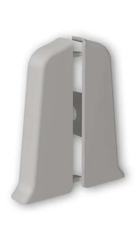 Заглушка для плинтуса Идеал Деконика 55 мм (002, светло-серый)