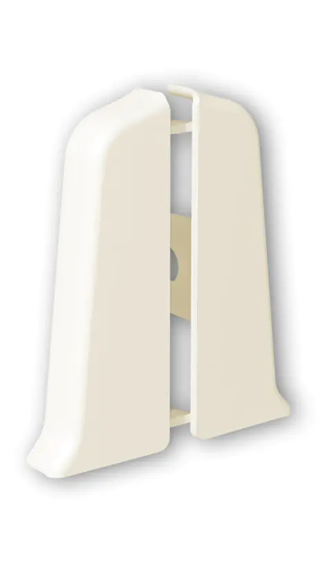 Заглушка для плинтуса Идеал Деконика 55 мм (033, кремово-белый)