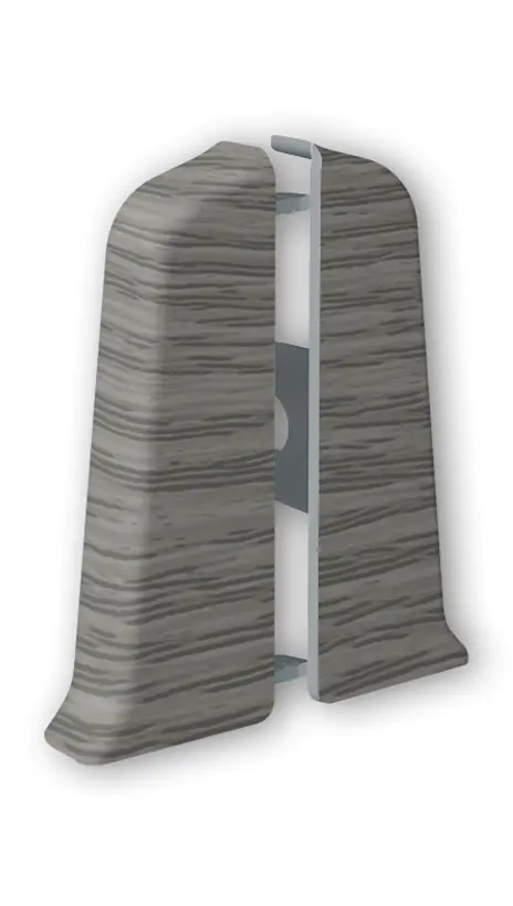 Заглушка для плинтуса Идеал Деконика 55 мм (210, дуб пепельный)