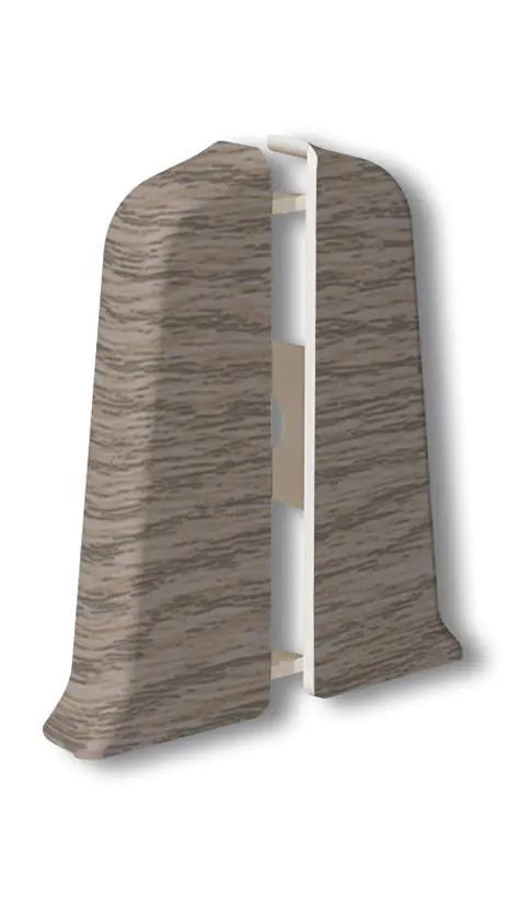 Заглушка для плинтуса Идеал Деконика 55 мм (215, дуб снежный)