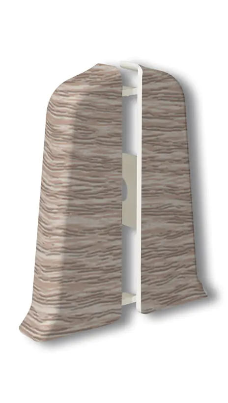 Заглушка для плинтуса Идеал Деконика 55 мм (229, дуб латте)